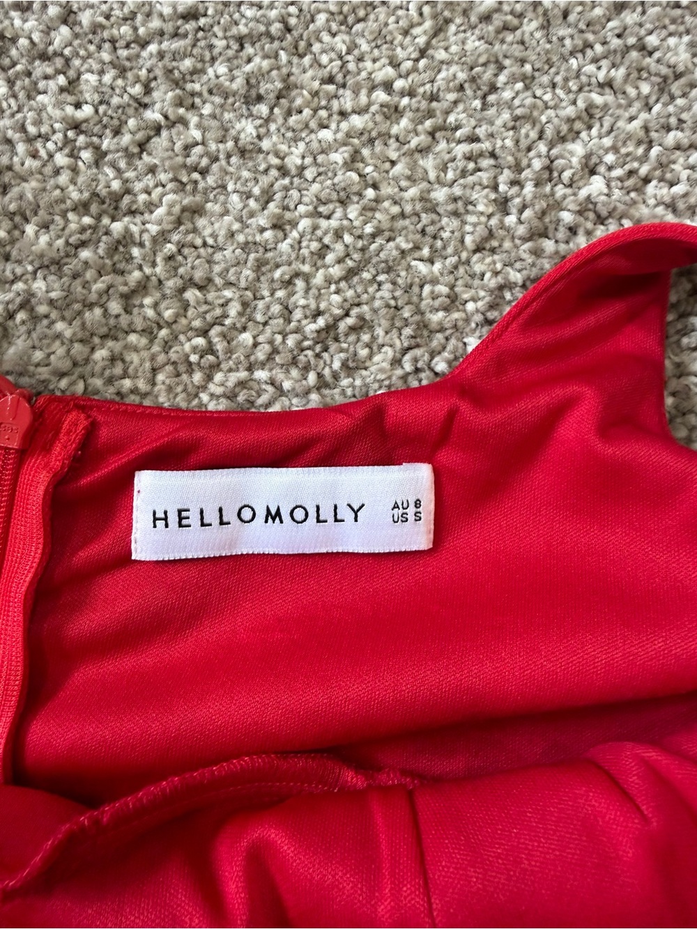 Hello Molly Red Square-Neck Mini Bodycon Corset Dress Small - Picture 3 of 6